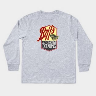 Biff's Auto Detailing - distressed Kids Long Sleeve T-Shirt